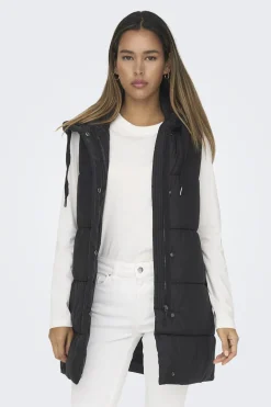 Chaleco largo acolchado