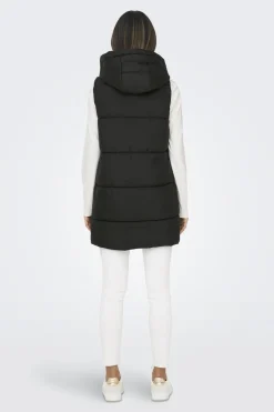 Chaleco largo acolchado