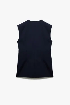 Chaleco largo cruzado