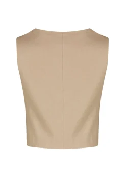 Chaleco sin mangas cruzado