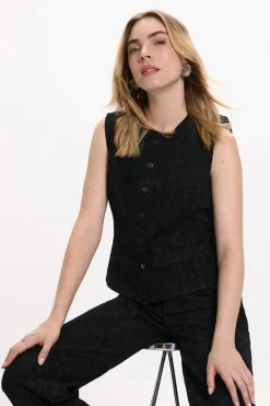 Chaleco vaquero animal print