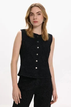 Chaleco vaquero animal print