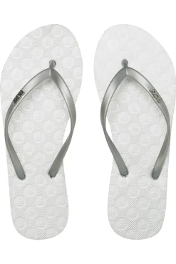 Chanclas tiras logo met&aacute;lico