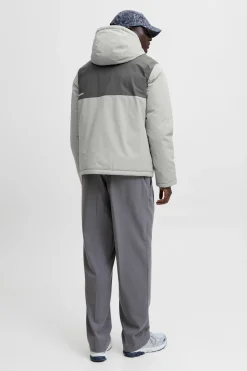 Chaqueta acolchada bicolor