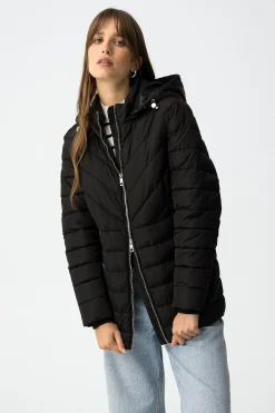 Chaqueta Acolchada con Capucha Removible