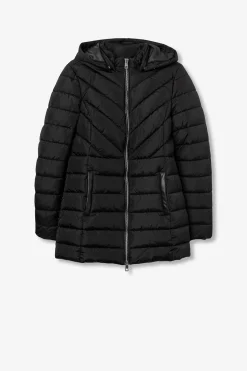 Chaqueta Acolchada con Capucha Removible