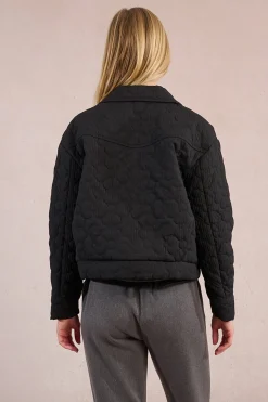 Chaqueta acolchada con flores