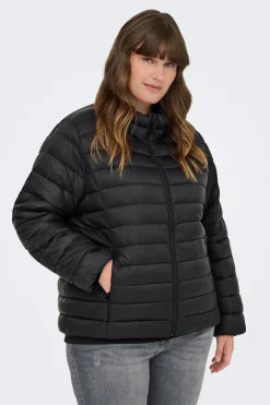 Chaqueta acolchada cremallera talla grande