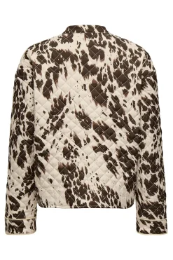 Chaqueta acolchada estampada