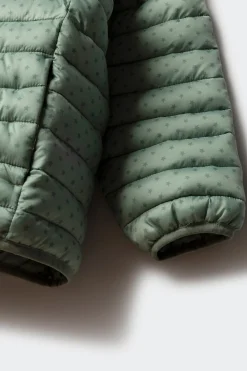 Chaqueta acolchada estrellas ni&ntilde;a