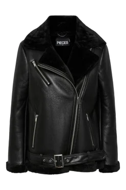 Chaqueta aviador polipiel borrego