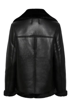 Chaqueta aviador polipiel borrego