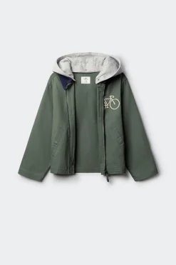 Chaqueta bici con capucha para ni&ntilde;o.