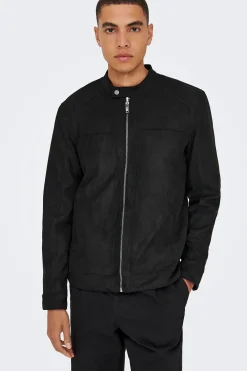 Chaqueta biker antelina