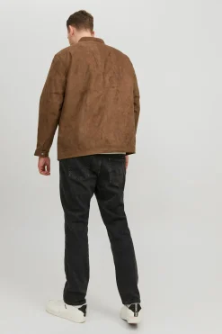 Chaqueta biker efecto piel PLUS