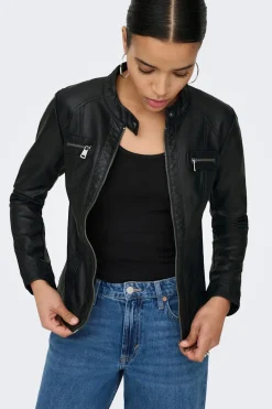 Chaqueta biker piel vegana