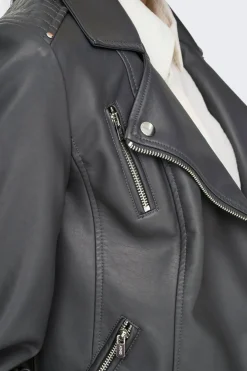 Chaqueta biker piel vegana