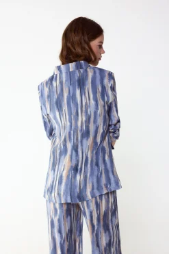 Chaqueta blazer estampada