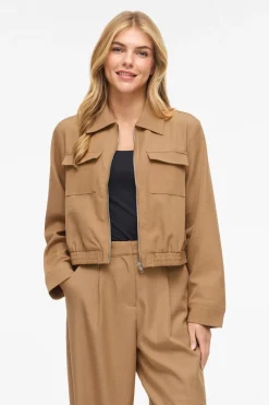 Chaqueta bomber con cremallera