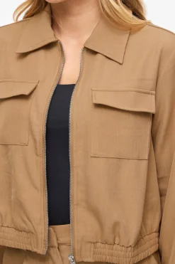 Chaqueta bomber con cremallera