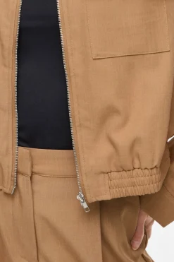 Chaqueta bomber con cremallera