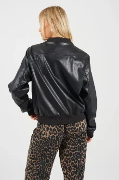 Chaqueta bomber de polipiel