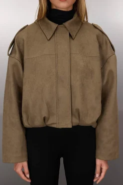 Chaqueta bomber efecto ante