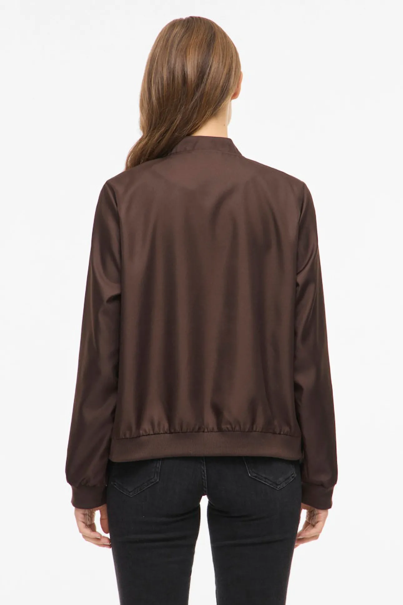 Chaqueta bomber satinada