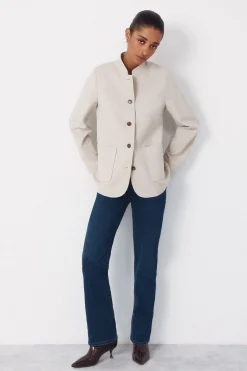 Chaqueta con cuello mao