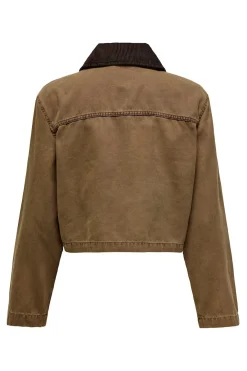 Chaqueta corta con cremallera