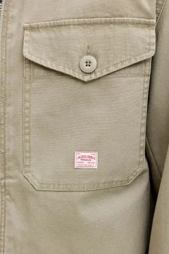 Chaqueta corta de tejido plano