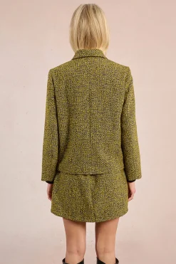 Chaqueta corta estampado discreto