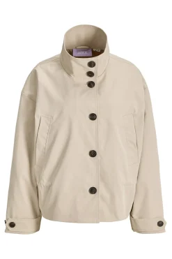 Chaqueta corta tejido plano regular