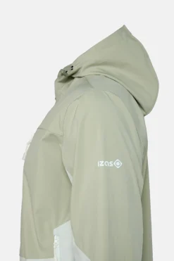 Chaqueta cortavientos con tejido softshell