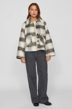 Chaqueta de pa&ntilde;o abotonada