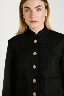 Chaqueta de pa&ntilde;o con botones