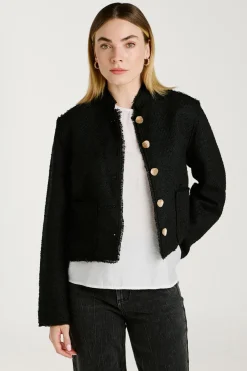 Chaqueta de pa&ntilde;o con botones