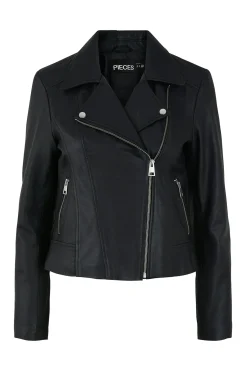 Chaqueta de piel tipo biker