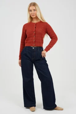 Chaqueta de punto troquelado