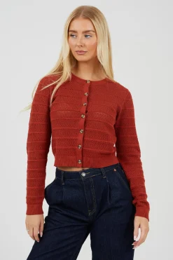 Chaqueta de punto troquelado