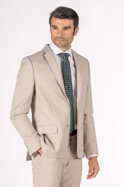 Chaqueta de Traje Beige