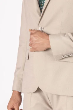 Chaqueta de Traje Beige