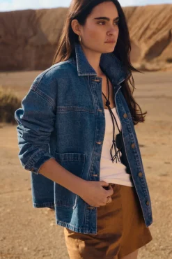 Chaqueta denim oversized