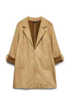 Chaqueta efecto ante cuello de solapa