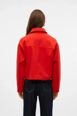 Chaqueta fieltro manga larga