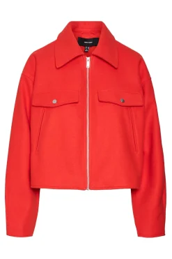 Chaqueta fieltro manga larga