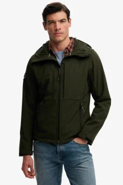 Chaqueta hombre sofshell con capucha