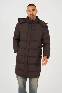 Chaqueta larga acolchada