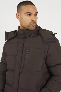 Chaqueta larga acolchada