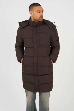 Chaqueta larga acolchada